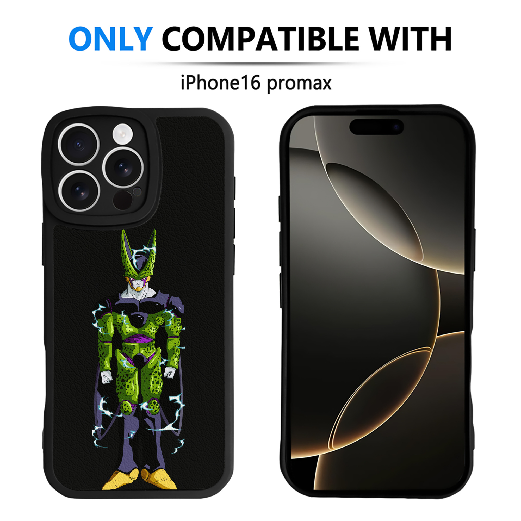 （画像用） ドラゴンボール セル DRAGON BALL Cell 【iPhone 16シリーズ対応】シリコンスマホケース（レザー調） 材質：シリコン